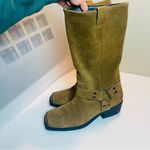 Steve Madden RUSKIN Moto boots Brown Chestnut Suede Leather country Cowgirl 8M Photo 14