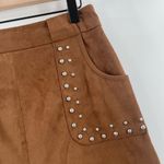 BB Dakota  Skirt Size 0 Faux Suede Steve Madden Country Western Cowgirl Cowboy Photo 8