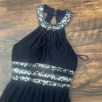 Blondie Nites  Womens Dress Size 9 Navy Open Back Prom Photo 5