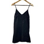 DO+BE  Velvet Sequin Matte Black Dress Size Small Photo 1