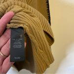 Rag and Bone  Tan Ally Ingrid Whipstitch Detail Mock Neck Sweater in Khaki XS Photo 8