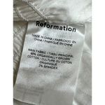 Reformation Women's 1307150WHT Size L White Vineyard Top Ruffle Details NWT Photo 5