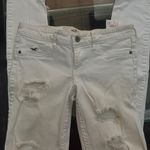Hollister Skinny Ripped White Jeans Photo 0