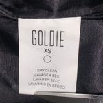 Goldie faux fur embroidered bomber jacket black/gold size XS womens Photo 11