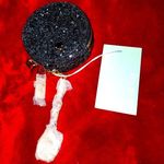 Deux Lux New with Tags!  Black Sparkly Double Coin Purse & Keychain. Photo 0
