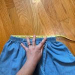 Vintage Blue Brand Women’s Size Medium Denim Tie Elastic High Waist Shorts 90s Photo 3