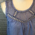 Xhilaration Periwinkle Blue Tank Top with Lacy Bust-XS Photo 2