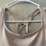 Victoria's Secret Victoria sport light gray and black open back sports bra size large Photo 2