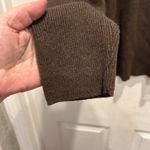 Coldwater Creek  Women’s Large Cabincore Cozycore Brown Sweater Ribbed Turtleneck Photo 3
