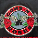 guns n' roses Vintage  “Use Your Illusion Tour 1991” Black Shirt, Sz S Photo 12
