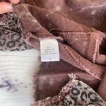 HYFVE  Cropped Animal Print Distressed Denim Jacket Women’s large Photo 3