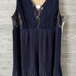 Motherhood Maternity NWT Cocktail Semi-Formal Navy Blue Lace Dress Sz Medium M Photo 0