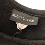 Michele Lamy Sweatshirt Tunic Dress A Line Pockets Flare Long Sleeve Black 2 Photo 2