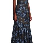 Elliatt  Planetary Asymmetric Jacquard Maxi Dress, Navy/Black, New w/Tag $389.95 Photo 13