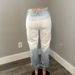 Anthropologie  Dye Ombre Johanna Jeans Sky Blue White Crop floral print sz30 #167 Photo 6