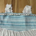 Torrid  Square Neck Smocked Babydoll Tank Top Size 0 Large Summer White Photo 4