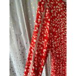 Blue Life Revolve  Fae Faux Wrap Ruffle Elastic Waist Ditsy Floral Romper S Photo 3