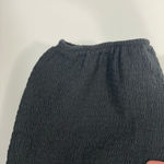 Nation Ltd  ily Smocked Black‎ Knit Top Size XS Open Shoulder Blouse Shirt Photo 4