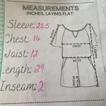 American Eagle American Eagles Women's Floral Tie Front Bell Sleeve Romper With Pockets Size S Photo 10