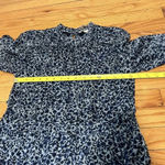 Boden Ruffle Open Back Mini Dress in Blue Quarry Abstract‎ Vine Size 4R Photo 10