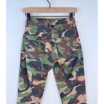 Veronica Beard  Women Jeans Green Carly Kick Flare High Rise Button Fly Camo 24 Photo 10