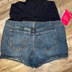 Ingrid & Isabel Maternity High Waist Blue Denim Shorts Size undefined Photo 2