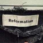 Reformation NWT  Westin Black Denim Skirt | Size 30 Photo 3