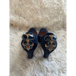 Anthropologie  Miss Albright Jeweled Cabochon Navy‎ Pumps Photo 2
