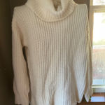 Forever 21  Fall/Winter White Knit Cowl-Neck Sweater Sz. L Photo 0
