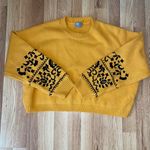 ASOS  Yellow Sweater with black lace US 10 Photo 0