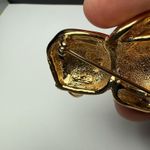 AJC Christmas Teddy Bear In Santa Clause Hat Enamel Brooch Pin Gold Tone Signed Photo 10