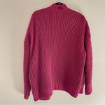 American Eagle Pink Slouchy Chenille Cardigan Sweater Oversized Size Large NWT Photo 6