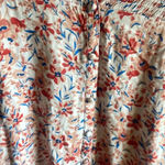 Time & Tru Floral pattern business casual top button down top Pink Size M Photo 3