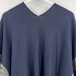 CAbi Open Front Wrap Shawl Reversible Cardigan Sweater Blue Style 3163 Size XS/S Photo 5