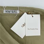 The Frankie Shop NWT  Roan asymmetric button down top beige green sz M Photo 3