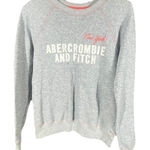 Abercrombie & Fitch Abercrombie Fitch Women Medium Pullover Sweatshirt Crew Y2K‎ New York 90's Gray Photo 0