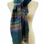 Croft & Barrow  Colorful Chevron Scarf Fringe One Size Fits Most Photo 4