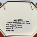 Bomb Party Necklace RBP4375 “Doesn’t Get Better Than This” CZ on Rhodium NWT Silver Photo 2