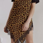 Out From Under  Urban Outfitters‎ Animal Print Angie Lace Mini Slip Dress Size XS Photo 0
