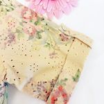 Anthropologie Solitaire X  Flora Eyelet Belted Button Front Shirt Dress Boho Photo 7