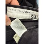 Rag and Bone A7 Rag Bone Jean Tuxedo Stripe Skinny Jeans Women's Size 24 Black Wash Photo 2