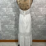 Simplee Apparel Simplee White Eyelet MIDI Dress Photo 4