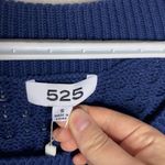 525 America square neck ruffle cable sweater sz S Photo 6