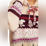 Free People NWT LUTZ FAIR ISLE OVERSIZED HOODIE JACKET TOP, SIZE S, MSRP $268 Photo 4