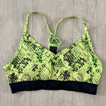 PINK - Victoria's Secret  Lime and Black Reptile Bra Photo 0