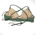Shade & Shore Longline Keyhole Cut Out Bikini Top Wasabi Green Size 34B New! Photo 3