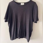 Susan Bristol Vintage Gray Ribbed Tee Photo 0