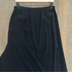 St. John  Evening 100% Silk Pleated Detail Layered Maxi Skirt in Black Medium Photo 7