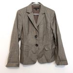 LAFAYETTE 148 NEW YORK Tan Dark Brown Pink Pinstripe Stripe WOOL Blazer Jacket 6 Photo 0