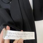 ZARA NEW!  black long sleeve lace up asymmetrical mini dress size Small Photo 6